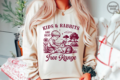 Kids &amp; Rabbits Are Best Free Range|Farm Mama|Homestead SVG Product Image 2
