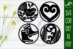 New Zealand Coasters, laser cut out NZ designs d2 Product Image 2