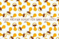 Baby Pacifier Seamless Vector Pattern Product Image 2