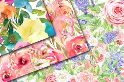 Spring Floral Digital Papers - Seamless Patterns Product Image 2