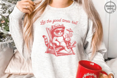 Let The Good Times Roll SVG|Retro Cat Summer|Tabby Cat Meme Product Image 2