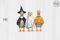 Spooky and Honk|Honk Or Treat Goose Halloween Ghost PNG Product Image 2