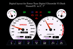 Digital Layout for Power Tune Digital Ultrawide V5 Dash Product Image 2