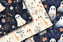 Boho Ghosts Digital Papers - 16 Seamless Patterns Product Image 2