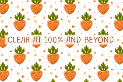 Kawaii Carrot Repeat Veggie Pattern Product Image 2