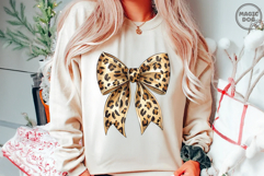 Coquette Bow Leopard|Cute Coquette Bow|Leopard Print Bow Product Image 2