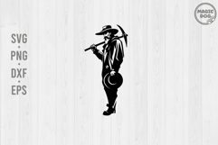 Miner|Gold Miner|Gold Rush|Gold Mining|Prospector|Silhouette Product Image 2