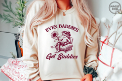 Even Baddies Get Saddies|Retro Frog Meme|Funny Animal Saying Product Image 2