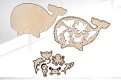 Sealife puzzle for toddler SVG, Set #6 Product Image 2