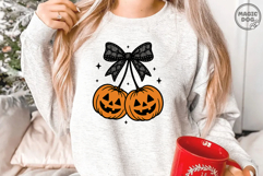 Pumpkin Cherries Halloween Girly|Pumpkin Cherries Coquette Product Image 2