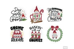 Christmas Gnome SVG &amp; Sublimation Bundle with PNG, DXF, EPS Product Image 3