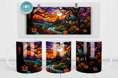 HALLOWEEN MUG SUBLIMATION DESIGN, COFFEE MUG WRAP Product Image 2