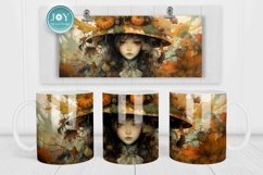 HALLOWEEN MUG SUBLIMATION DESIGN, COFFEE MUG WRAP Product Image 2