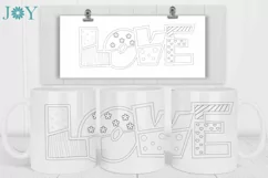 Infusible Ink Pen Mug Design - Love SVG and PNG files Product Image 2