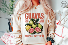 Vintages Retro Guavas|Summer Garden, Fruit Lover PNG Product Image 2
