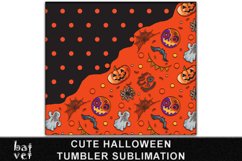 Cute Halloween Tumbler Wrap PNG | Creepy Cute Tumbler Design Product Image 2