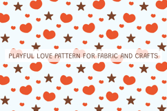 Cute Hearts and Stars Seamless Pattern Product Image 2