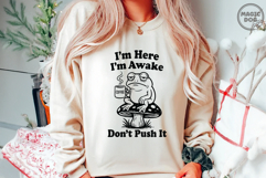 Sleepy Grumpy Frog Meme|Funny Quote Office Humor|Coffee Love Product Image 2