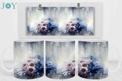 FLOWERS COFFEE MUG WRAP SUBLIMATION DESIGN Product Image 2