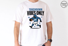 Touchdown Vibes Only Retro Football|Football Player Game Day Product Image 2