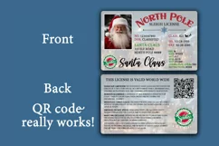 Santa Driver's License Sublimation PNG Product Image 2