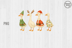 Christmas Goose|Funny Goose Christmas|Merry Goosemas PNG Product Image 2