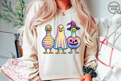 Coquette Halloween|Iridescent Ghost Goose Boo Goose Pumpkin Product Image 2