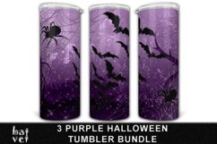 Purple Halloween Tumbler Sublimation Bundle PNG Product Image 4