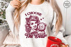I Choose The Bear|Retro Housewife Meme|Sarcastic Feminism Product Image 2