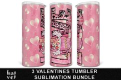 Valentines Day Tumbler PNG Bundle | Valentine Sublimation Product Image 2