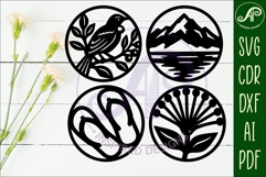 New Zealand Coasters, laser cut out NZ designs d1 Product Image 2