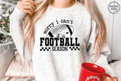 Sorry, I can&#039;t. It Is Football Season|Retro Checker Football Product Image 2