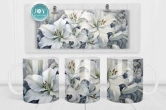 CLASSIC AND ELEGANT LILIES SUBLIMATION MUG DESIGN Product Image 2
