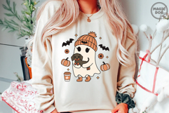 Halloween Dachshund Ghost Halloweenie|Dachshund Doxie SVG Product Image 2
