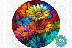 FLOWERS PNG CLIPART FOR DOOR HANGER, COASTERS AND MORE Product Image 1