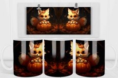 FALL BABY FOX COFFEE MUG WRAP SUBLIMATION DESIGN Product Image 2