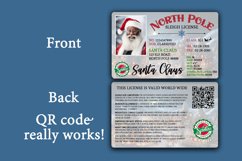 Black Santa Driver's License Sublimation PNG Product Image 2