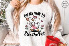 On My Way To Stir The Pot Funny Goose Meme Sarcastic Humor Product Image 2
