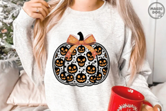 Black Lace Pumpkin Coquette|Halloween Pumpkin Bow Fall Product Image 2