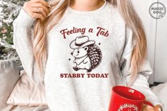 Feeling A Tad Stabby Today|Animal Sayings| Hedgehog Meme Product Image 2