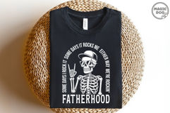 Fatherhood Skeleton Dad|Fatherhood Rocks|Father&#039;s Day SVG Product Image 2