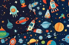 Space Adventures Digital Papers - Seamless Patterns Product Image 5