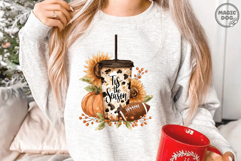 Tis the Season Football, Pumpkin Fall Coffee and Football Product Image 2