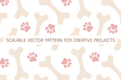 Dog Paw and Bone Kids Seamless Pattern Product Image 2