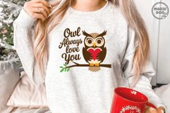 Owl Always Love You|Owl Quotes|Valentine Owl|Valentine&#039;s Day Product Image 2