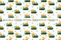 Kids Train Vector Seamless Pattern Product Image 2