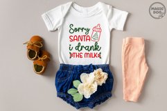 Sorry Santa I drank The Milk|My First Christmas|Baby Xmas Product Image 2