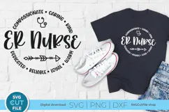 ER nurse svg, an emergency room nurse svg file for crafters Product Image 1