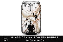 Halloween Glass Wrap Sublimation PNG | Can Glass Designs Product Image 2