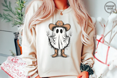Halloween Cowboy Ghost|Western Halloween Cowgirl Ghost SVG Product Image 2